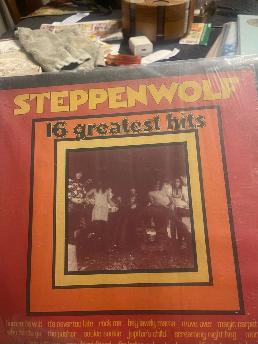 Steppenwolf 16 Greatest Hits 1973 12" Black Vinyl LP Rock 33 RPM MCA-37049